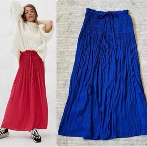 Anthropologie Current Air Lynde Smocked Maxi Skirt NWT